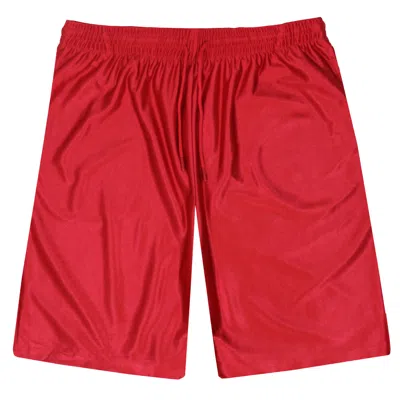 Jump Start Men's Moisture-wicking Performance Dazzle Shorts In Red