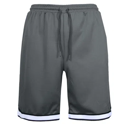 Jump Start Men's Premium Active Moisture Wicking Workout Mesh Shorts With Trim In Pink