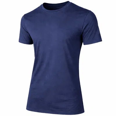 Jump Start Men's Short Sleeve Fashion Stretch Rayon Tees (m-3xl) In Blue