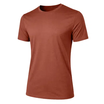 Jump Start Men's Short Sleeve Fashion Stretch Rayon Tees (m-3xl) In Red