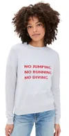 Jumper 1234 Cashmere Don't Do It Crew Sweater Sky In Sky