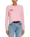 Jumper 1234 Crewneck Cashmere Beach Sweater In Coral Red