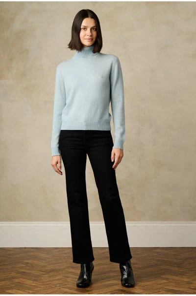 Jumper 1234 Light Roll Collar In Mineral In Blue