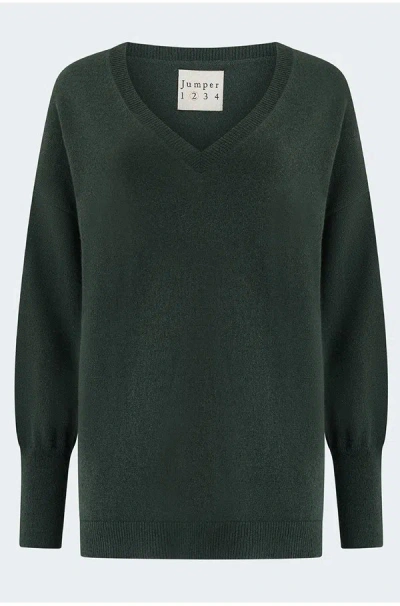 Jumper 1234 Oversized Vee In Khaki