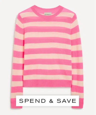 Jumper 1234 Women's Cashmere Stripe Crew Jumper