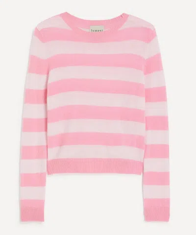Jumper 1234 Women's Cashmere Stripe Crew Jumper