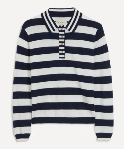 Jumper 1234 Women's Mixed Stripe Polo