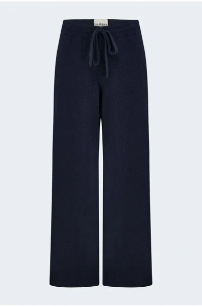 Jumper 1234 Wool Wide Leg Jogger In Dark Ink