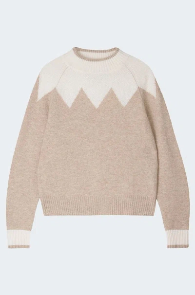 Jumper 1234 Zig Zag Turtle In Garlic White In Orange