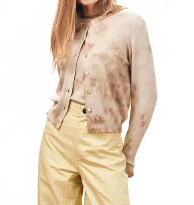 Jumper1234 Batik Cardigan In Jasmine Sndstone In Beige