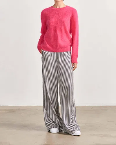 Jumper1234 Brushed Cashmere Crew In Watermelon Red