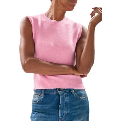 Jumper1234 Distressed Cashmere Tank Top In Candy