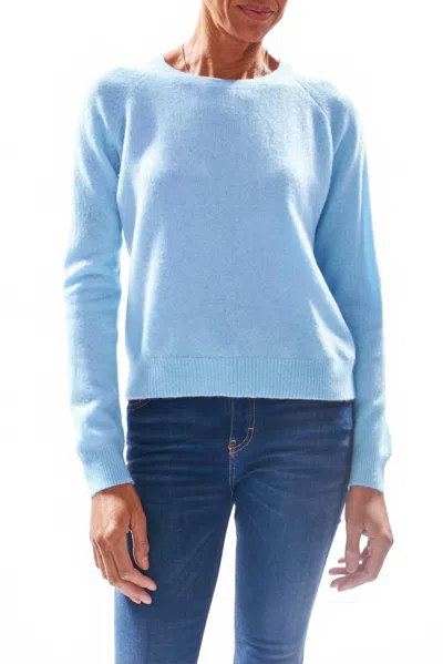Jumper1234 Lightweight Crew Sweater In Sky In Blue