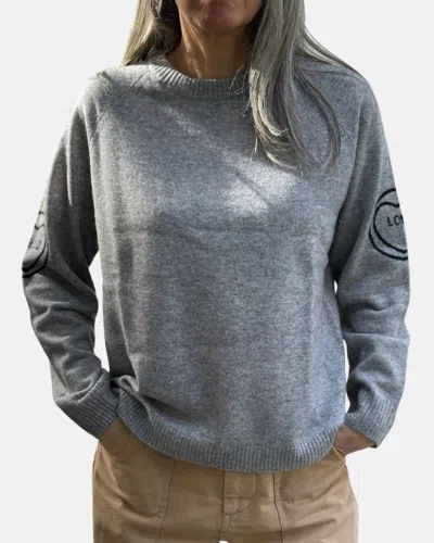 Jumper1234 Love Hello Sweater In Grey In Gray