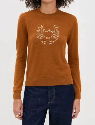 Jumper1234 Lucky Crewneck Sweater In Shale Angel In Brown