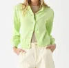 Jumper1234 Puff Sleeve Cardigan In Lime In Multi