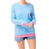 Jumper1234 Sea Life Cashmere Sweater In Light Blue In Blue