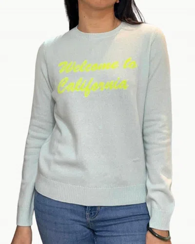 Jumper1234 Welcome Crewneck Sweater In Noor Neon Yellow In Gray