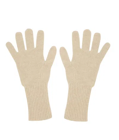 Jumper1234 Women's Cashmere Gloves In Oatmeal In Beige
