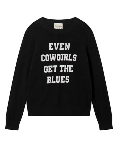 Jumper1234 Women's Even Cowgirls Crew Sweater In Black