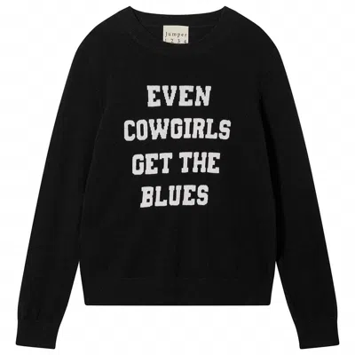 Jumper1234 Women's Even Cowgirls Crewneck Sweater In Black