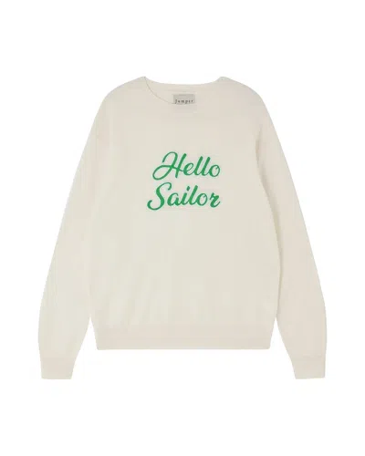 Jumper1234 Women's Hello Sailor Sweatshirt In Beige