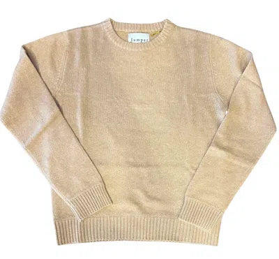 Jumper1234 Women's Lightweight Cashmere Crew Sweater In Beige In Brown