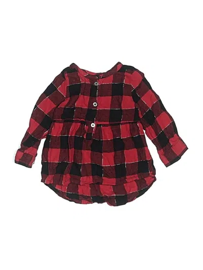 Pre-owned Jumping Beans Babies' 3/4 Sleeve Blouse In Red