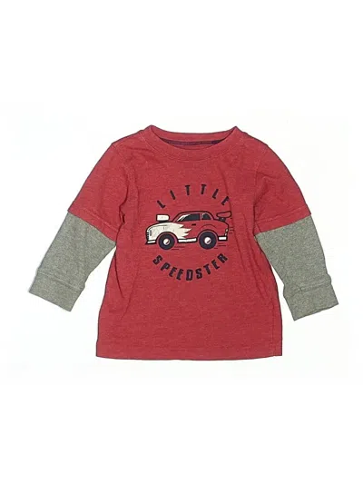 Pre-owned Jumping Beans Kids' 3/4 Sleeve T-shirt In Red