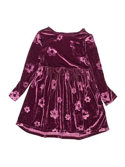 Pre-owned Jumping Beans Kids' Dress In Burgundy