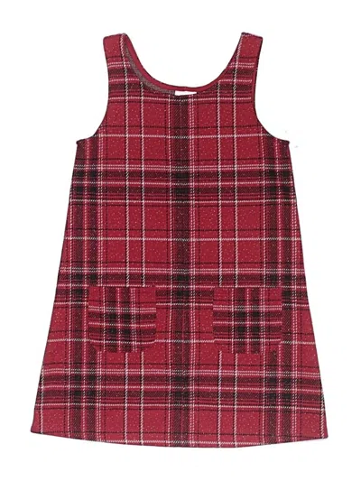 Pre-owned Jumping Beans Kids' Dress In Burgundy