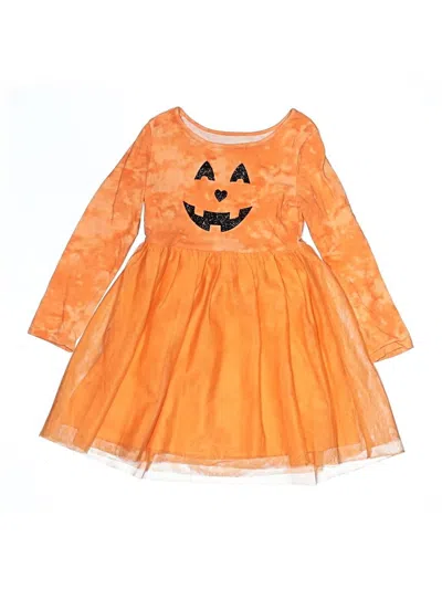 Pre-owned Jumping Beans Kids' Dress In Orange