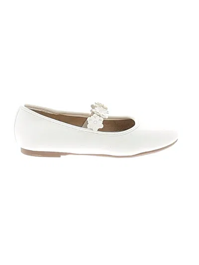 Pre-owned Jumping Beans Kids' Flats In Ivory