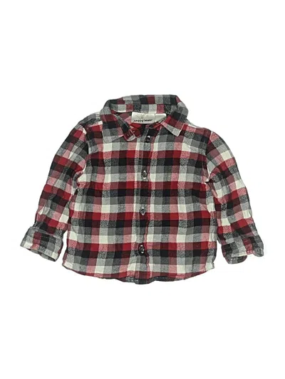 Pre-owned Jumping Beans Babies' Long Sleeve Button Down Shirt In Red