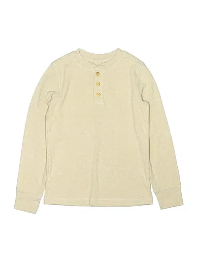 Pre-owned Jumping Beans Kids' Long Sleeve Henley Shirt In Yellow