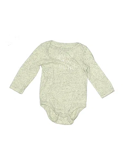 Pre-owned Jumping Beans Babies' Long Sleeve Onesie In Green