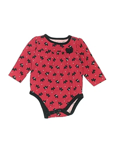 Pre-owned Jumping Beans Babies' Long Sleeve Onesie In Red