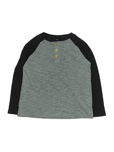 Pre-owned Jumping Beans Kids' Long Sleeve Top Gray Tops