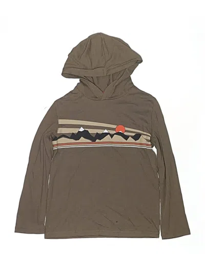 Pre-owned Jumping Beans Kids' Pullover Hoodie In Brown