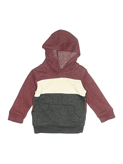 Pre-owned Jumping Beans Babies' Pullover Hoodie In Burgundy