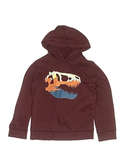 Pre-owned Jumping Beans Kids' Pullover Hoodie In Burgundy