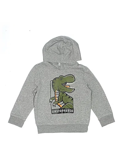 Pre-owned Jumping Beans Kids' Pullover Hoodie In Gray