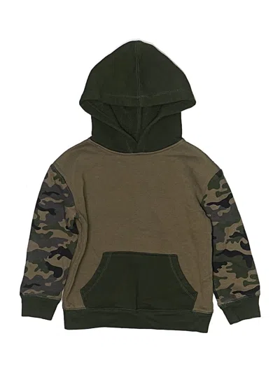 Pre-owned Jumping Beans Kids' Pullover Hoodie In Green