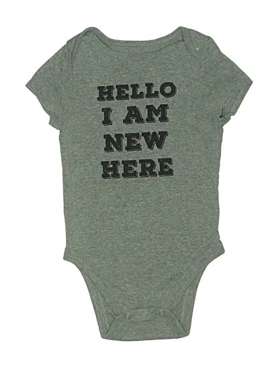 Pre-owned Jumping Beans Kids' Short Sleeve Onesie In Green