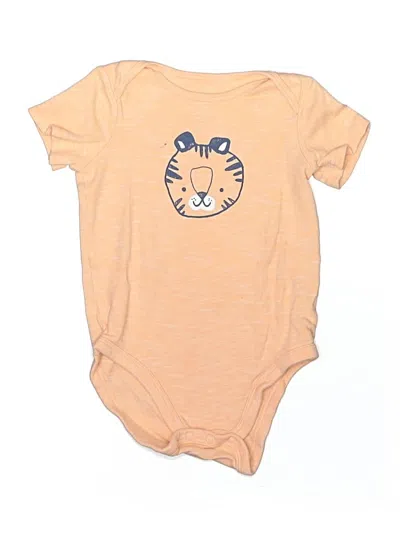 Pre-owned Jumping Beans Kids' Short Sleeve Onesie In Orange