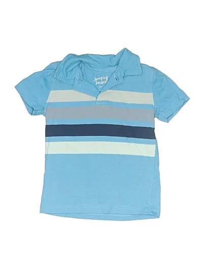 Pre-owned Jumping Beans Kids' Short Sleeve Polo Shirt In Blue