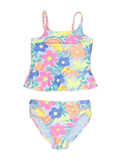 Pre-owned Jumping Beans Kids' Two Piece Swimsuit In Blue