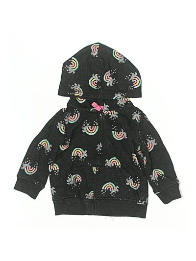 Pre-owned Jumping Beans Babies' Zip Up Hoodie In Black