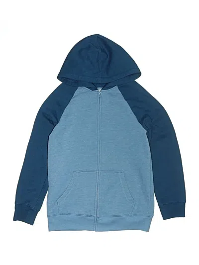 Pre-owned Jumping Beans Kids' Zip Up Hoodie In Blue