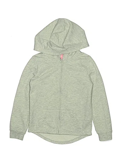 Pre-owned Jumping Beans Kids' Zip Up Hoodie In Green